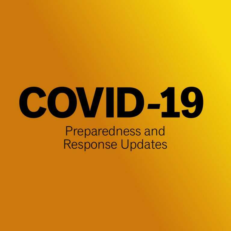 Covid-19 Preparedness and Response Update